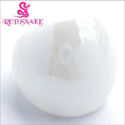 RED SNAKE Fashion Ring Handmade Pearl White texture glossiness Murano Glass Rings