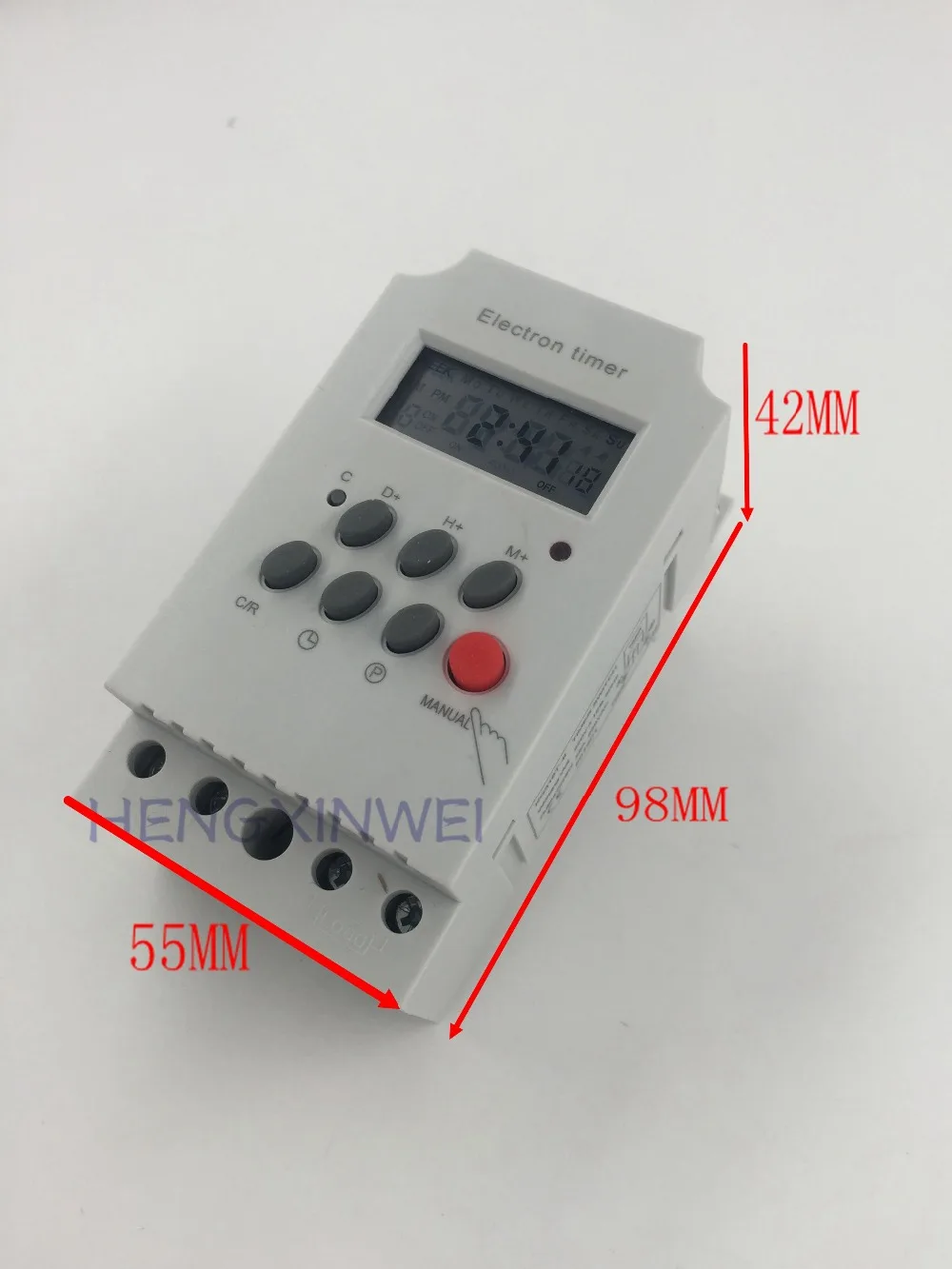 Din Rail Digital Programmable Electronic Timer Switch KG316T-II LCD Microcomputer 25A