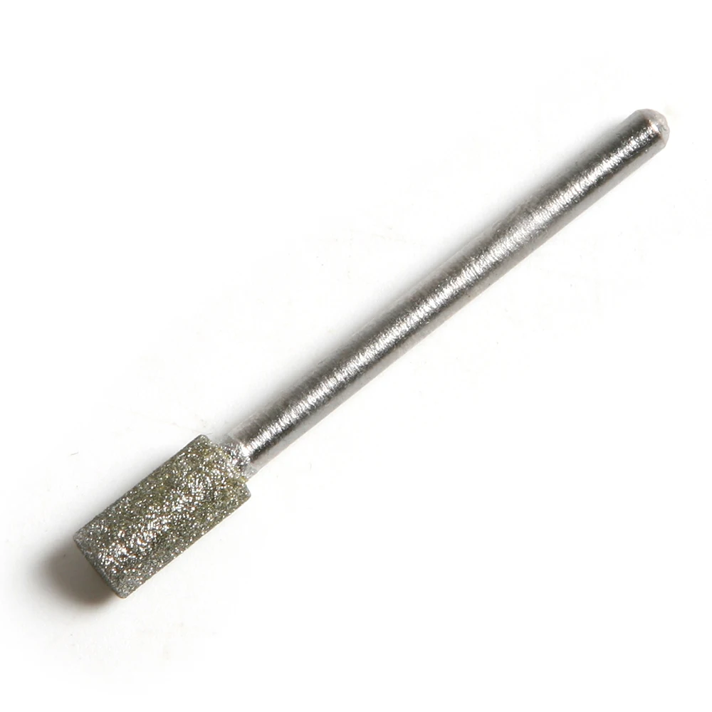 10 個 3*5 ミリメートルダイヤモンドシリンダーヘッドバリドリル針ロータリー研削用