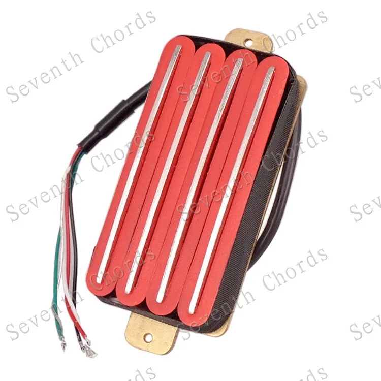 1 Stück Hot Rail 2-Dual Blade Humbucker-Tonabnehmer für E-Gitarre, 4-Draht-Tonabnehmer, 4 Farben, Gitarrenteile und Zubehör – Detail 6
