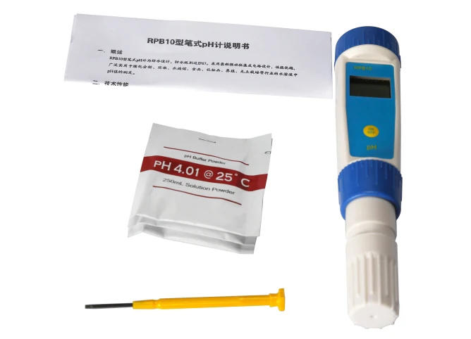 Handy pH Metr con protección impermeable IP67 pantalla LCD Local y medidor de pH impermeable de 3 teclas