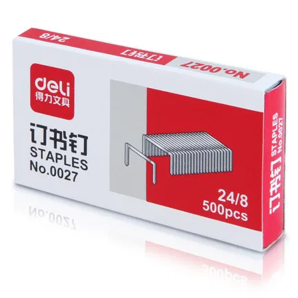 Office stationery thickening 50 sheets staples thick staples silver color 24/8 heavy duty staples