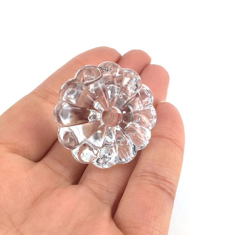 

12 шт. прозрачная акриловая ручка для шкафа, ручка для ящика, шкаф, комод, потяните за одну ручку, кухонная кристальная ручка