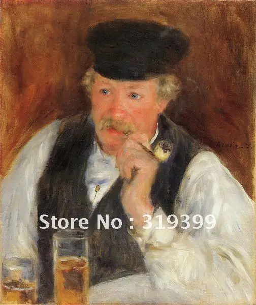 Oil Painting Reproduction on linen canvas,monsieur fournaise by pierre auguste renoir,Free Fedex Shipping,handmade