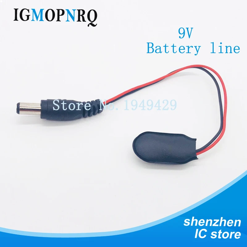 5PCS Experimental 9V Battery Snap Power Cable to DC 9V Clip Male Line Battery Adapter for Uno R3 DIY Jack Connector