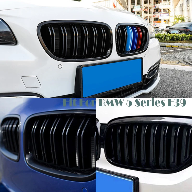 Car Kidney Front Racing Grills For BMW E39 5 Series 1995 1996 1997 1998 1999 2000 2001 2002 2003 2004 525i 528i 530i Accessories