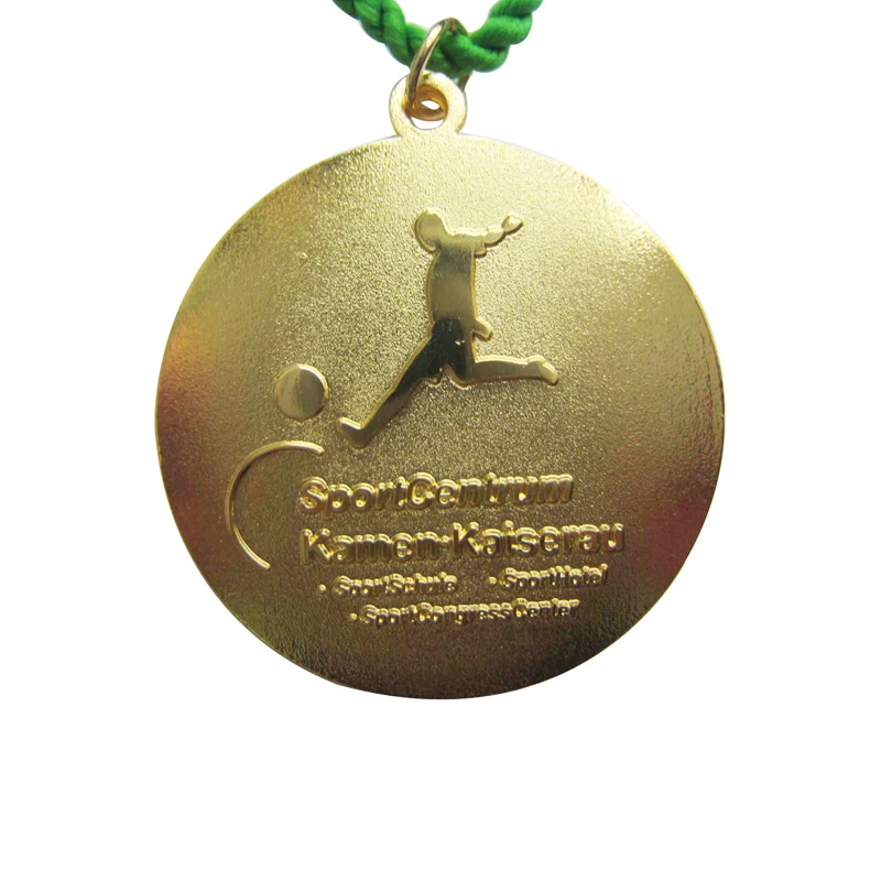 Factory direct football competition sports medal hot sale promotion electroplating gold medal