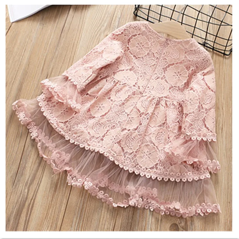 2-7 year girls clothing 2019 spring autumn new fashion flower   princess dress kid children dress girls clothes girls dress