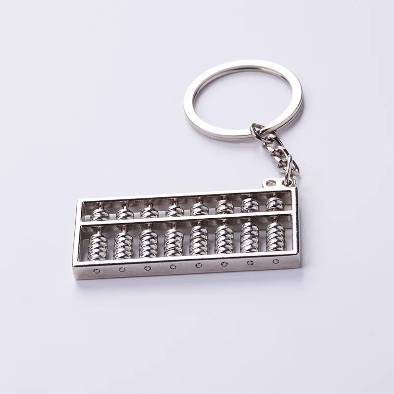 1Pc Trinkets Keychain Key Chain Terminator Abacus Metal Key Chains The Best Souvenir Gift Choice Auto Motorcycle Car Key Ring