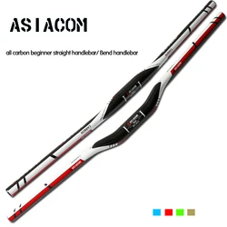 Brand New ASIACOM Mountain bike 3K full carbon fibre bicycle handlebar carbon bend bar MTB lightest 31.8*600-760mm