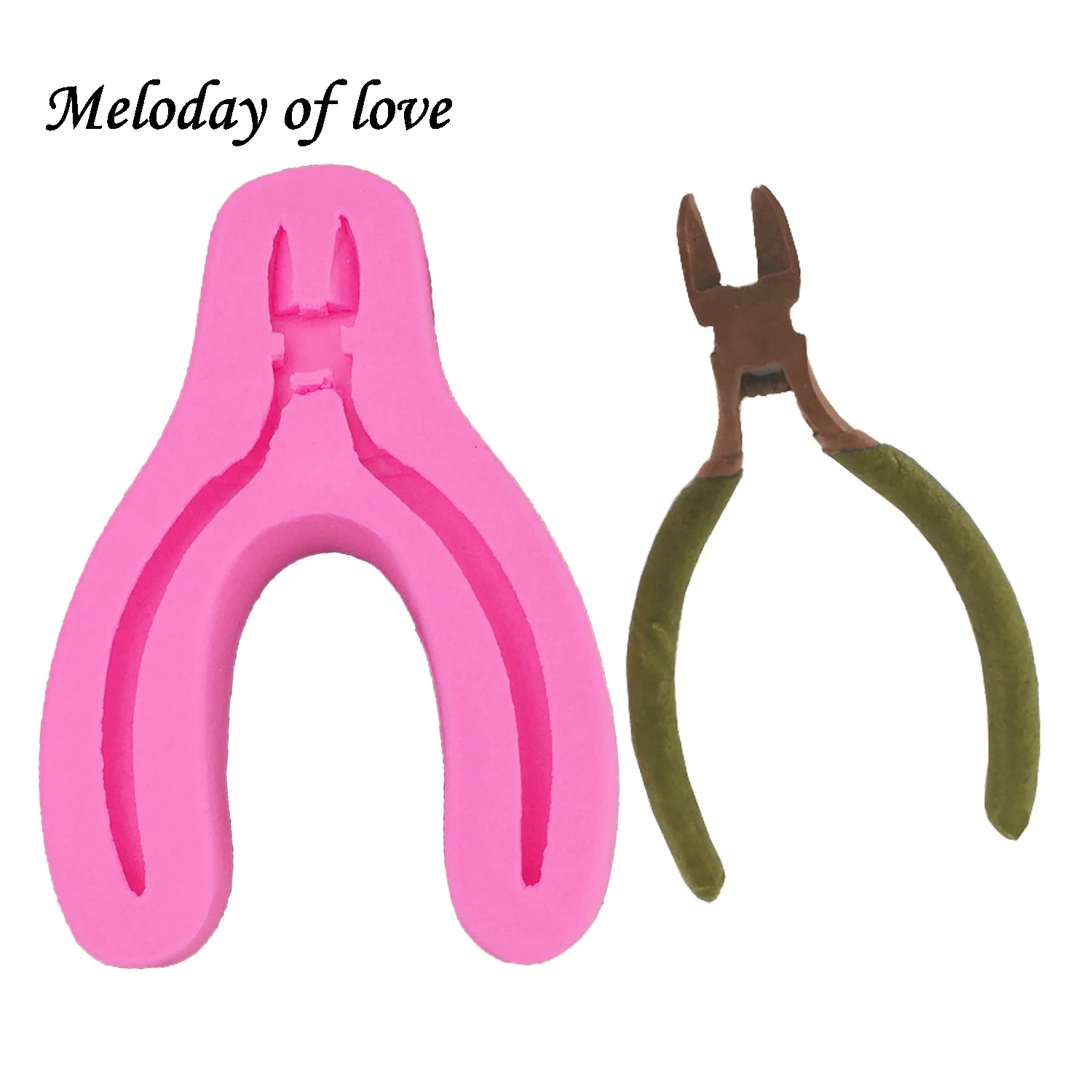 1Pcs DIY Pliers Silicone Mold Cake Fondant Mold Repair tool scissors Handicraft Molds Kitchen Accessories T1276