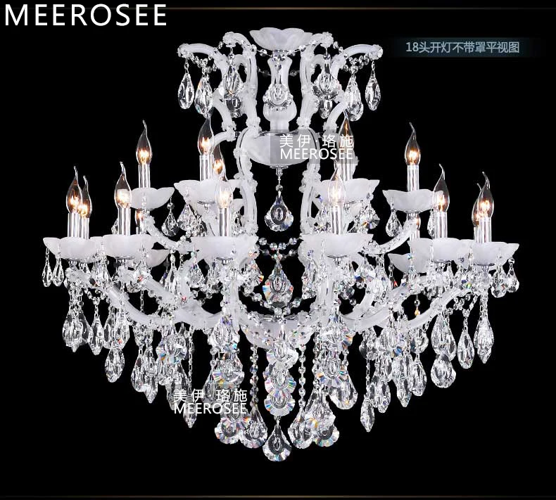 Classical Chandelier Light Fixture Big Crystal Chandeliers Lighting Crystal Lamp for Foyer Restaurant Project Maria Theresa Lamp