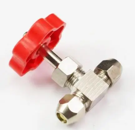 Nickel-Plated Brass 6mm Plug Needle Valve