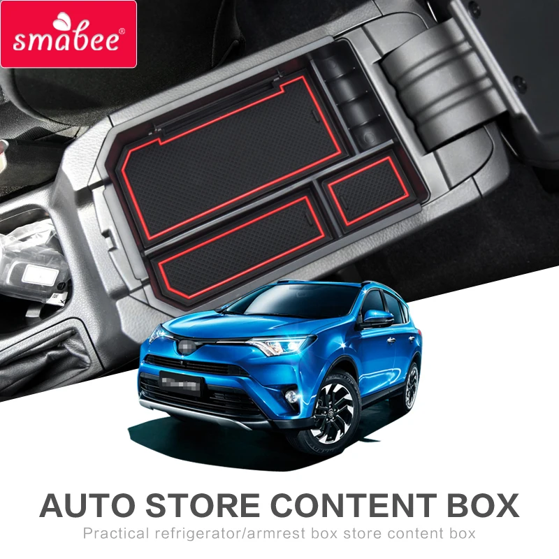 for Totota RAV4 2013 - 2018 XA40 Armrest Box Storage Stowing Tidying RAV 4 IV CA40 Accessories 2014 2015 2016 2017 Car Styling