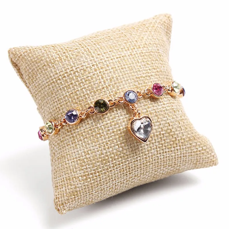 1pcs small Jewelry Pillow Cushion Bracelet Bangle Wrist Watch Jewelry Display Holder Showcase