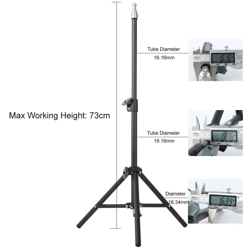 Mini 40 سنتيمتر إضاءة الاستوديو إضاءة صور مصباح حامل ثلاثي القوائم قوس ل فلاش ضوء إحترافي #301