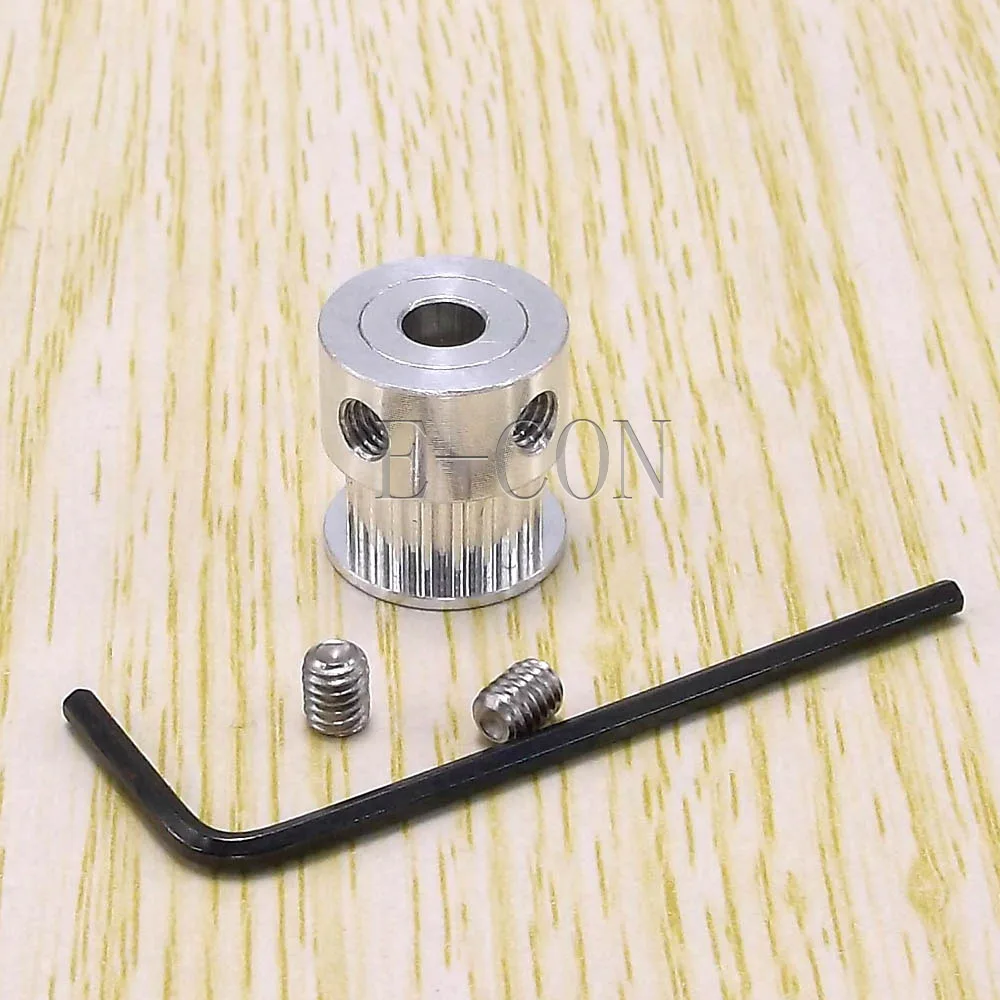 

50pcs/lot Alumium GT2 Timing Pulley 17 teeth Bore 5mm for width 6mm belt and 3D printer