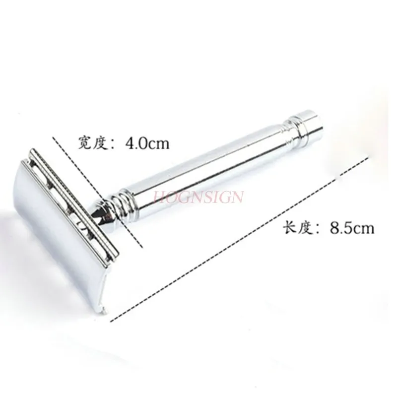 

Классическая Ручная бритва, Мужская винтажная бритва, держатель для ножей из нержавеющей стали, T-образный бритвенный нож, бритвенный нож, распродажа