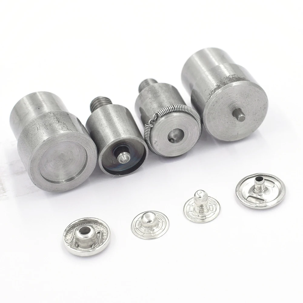 Hand Pressure Snaps  Retainer Molds Play Button Machine Combination Buckle 8/10/12.5/15 mm Metal Snap Tools