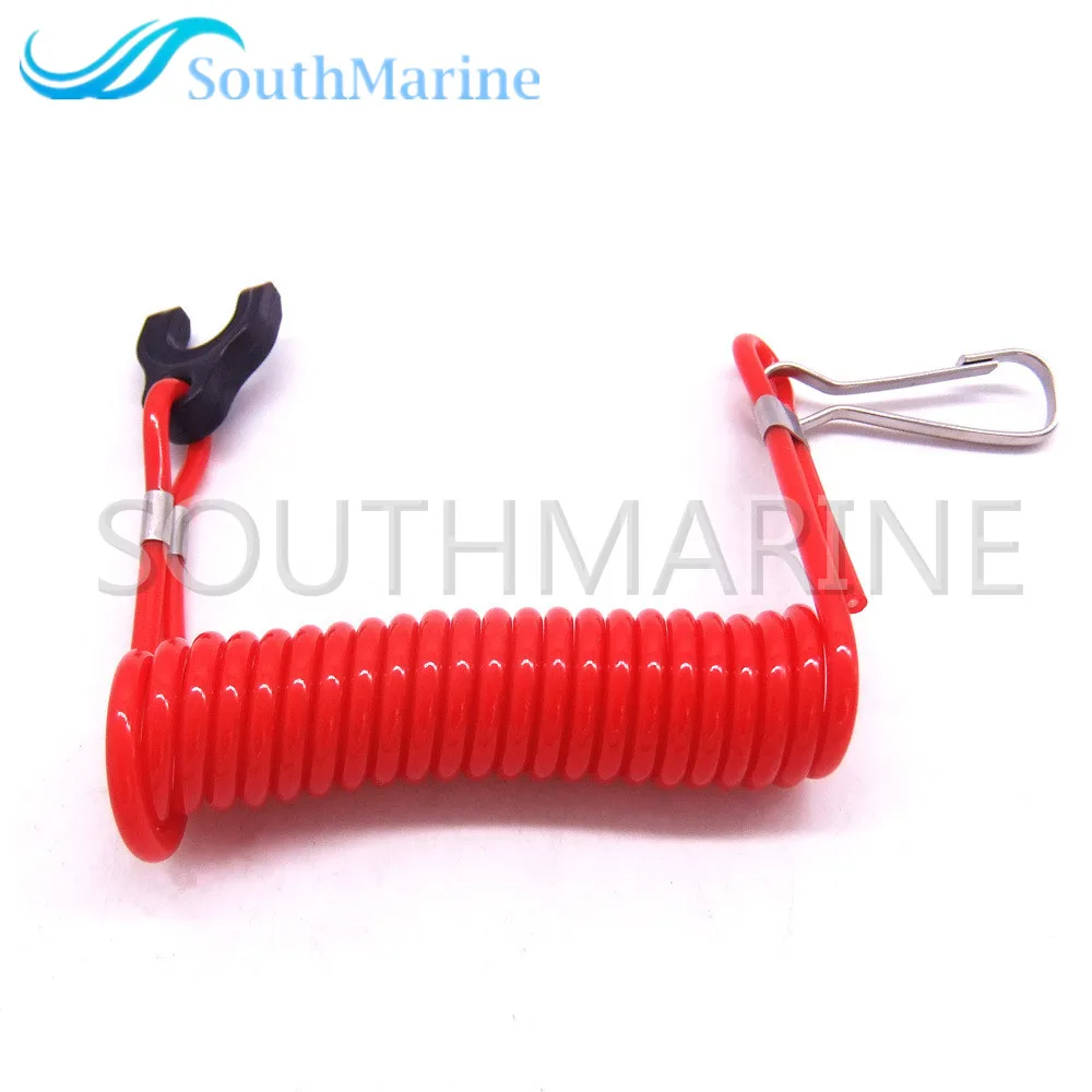 353068210 353-06821-0 353068210M Kill Stop Switch Safety Lanyard Cord For Tohatsu Nissan Outboard Motor