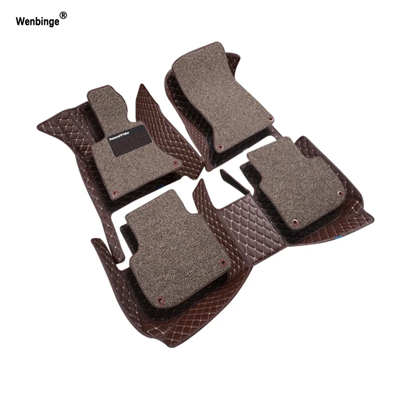 wenbinge Custom car floor mats for Dodge All Models journey RAM 1500 2500 3500 challenger charger car accessories auto foot mats