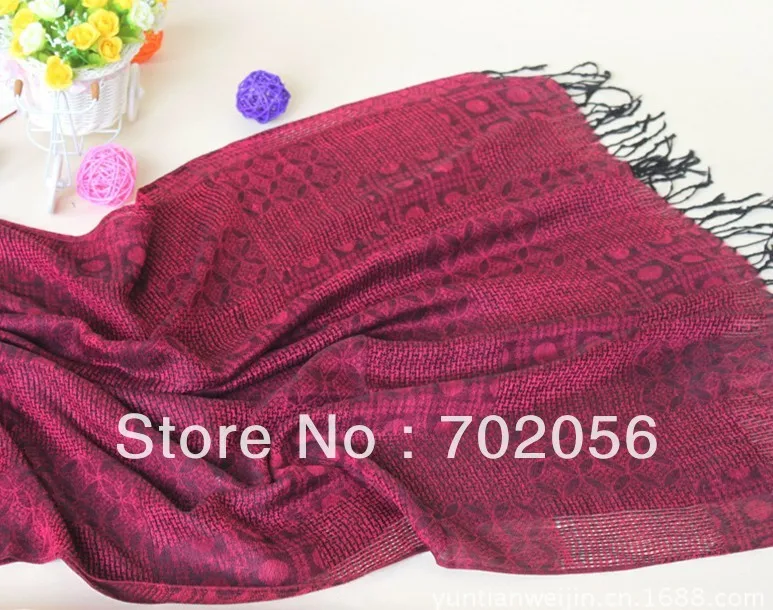 Jacquard shawl wraps Shawls SCARF scarves stole 180*70cm mixed color 15pcs/lot #3057