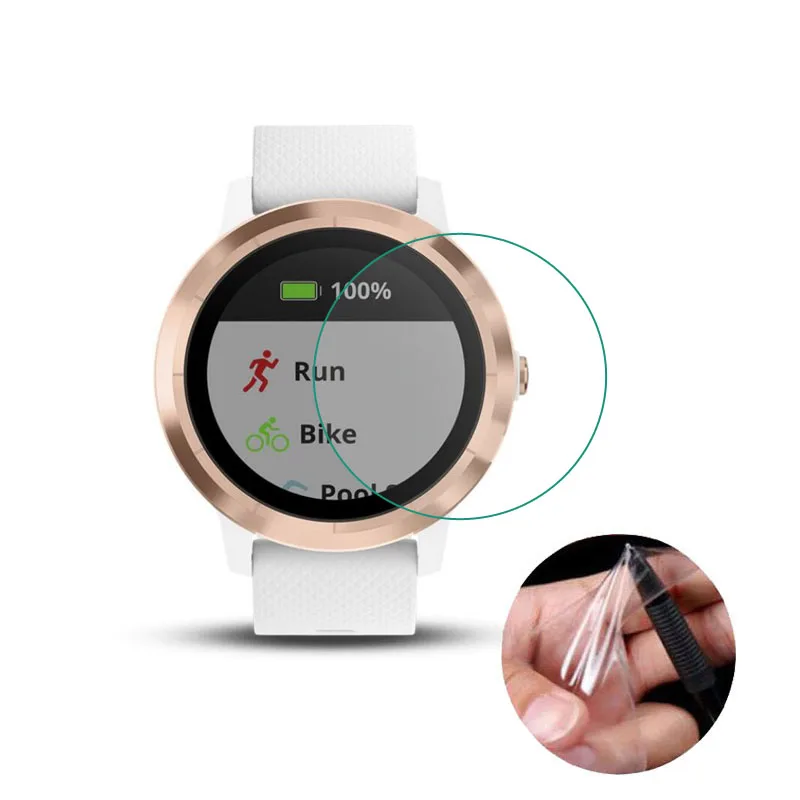 3 قطعة لينة واضحة واقية فيلم الحرس ل Garmin Vivoactive 3 ساعة ذكية Vivoactive3 غطاء حامي الشاشة الكاملة (وليس الزجاج)