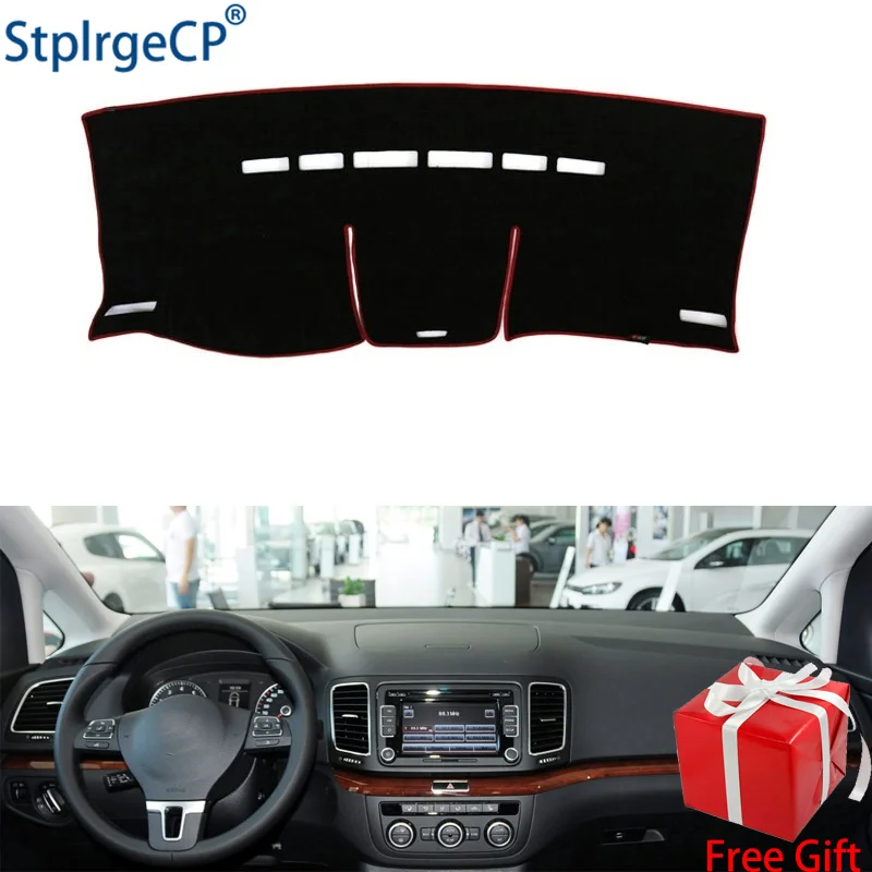 for Volkswagen Sharan 2012 2013 2014 dashboard mat Protective pad Shade Cushion Pad interior sticker car styling accessories