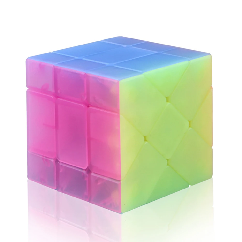 Qiyi Mofangge Jelly Colour 3x3x3 Yileng Magic Cube Skew Puzzle Cubes Children Kids Educational Toys Christmas Gift