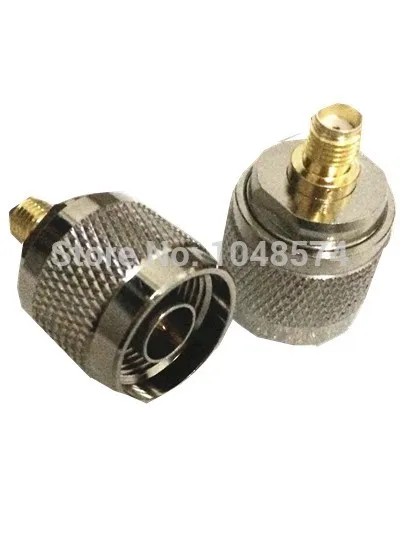 Adaptador n macho plug para sma fêmea, conector coaxial do adaptador de rf, 1 peça