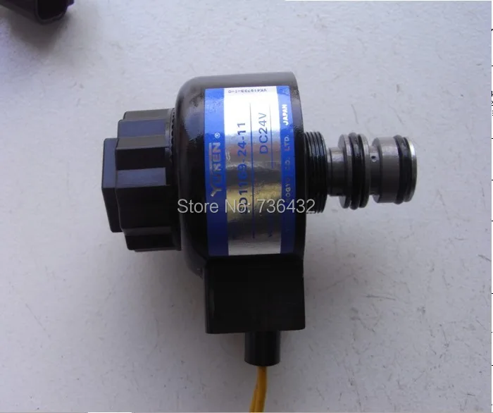 

Fast Free shipping! Apply to PC120-5 excavator Rotating solenoid valve DC24v - excavator accessories