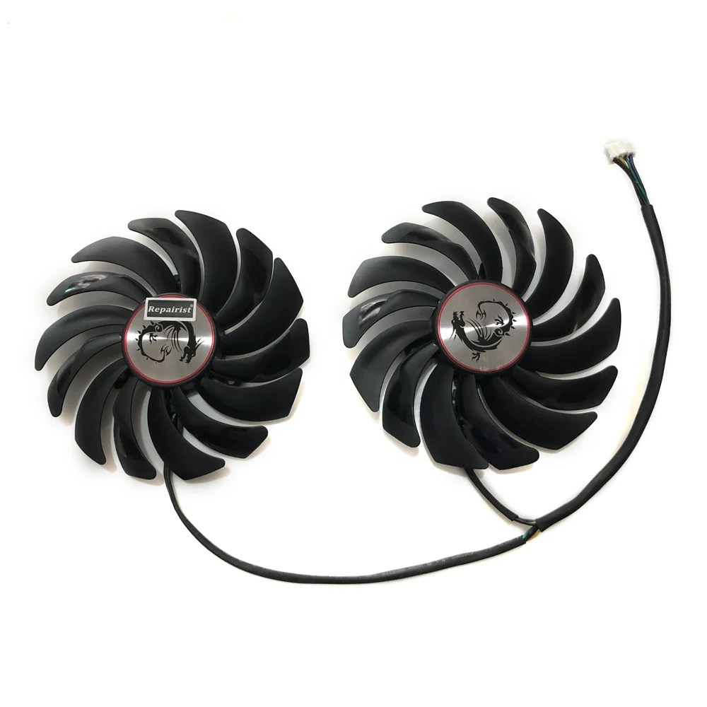 2 sztuk/zestaw, wentylator karty graficznej, PLD10010S12HH,dla MSI RX 580 GAMING,dla MSI RX 570 GAMING,dla MSI RX 480 GAMING,dla MSI GTX 1080 GAMING,dla MSI GTX 1070 GAMING