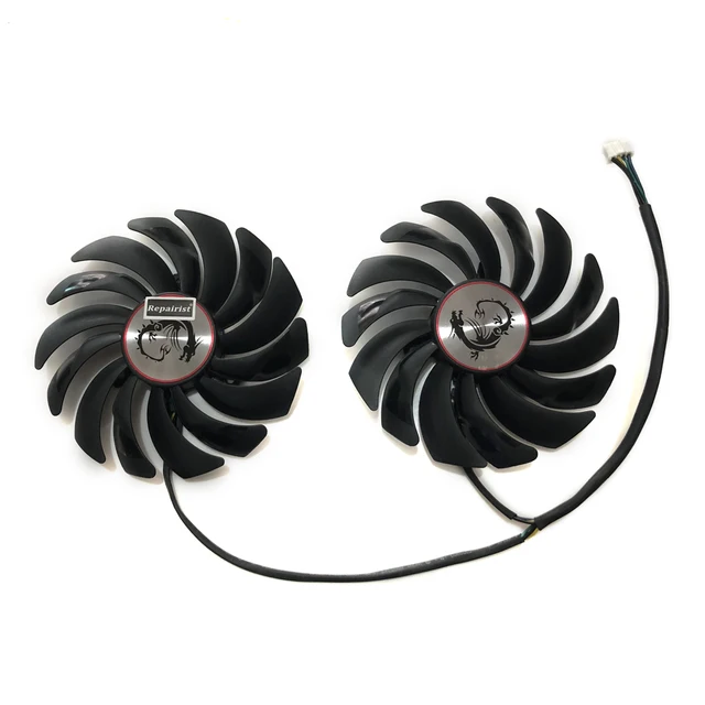 2 sztuk/zestaw, wentylator karty graficznej, PLD10010S12HH,dla MSI RX 580 GAMING,dla MSI RX 570 GAMING,dla MSI RX 480 GAMING,dla MSI GTX 1080 GAMING,dla MSI GTX 1070 GAMING