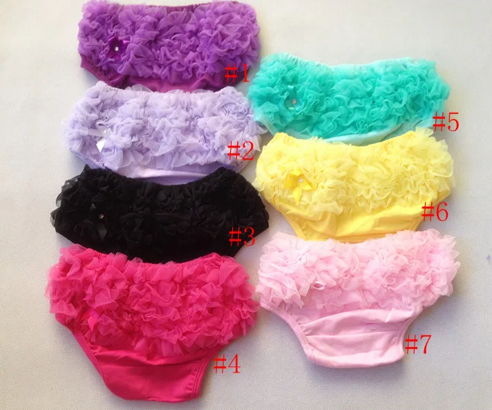 

Fashion Baby Girls Gauze pp Pants Candy Color Laciness Shorts Panties Cotton Bloomers Cute Tutu Design Infant Ruffle Hot Sales