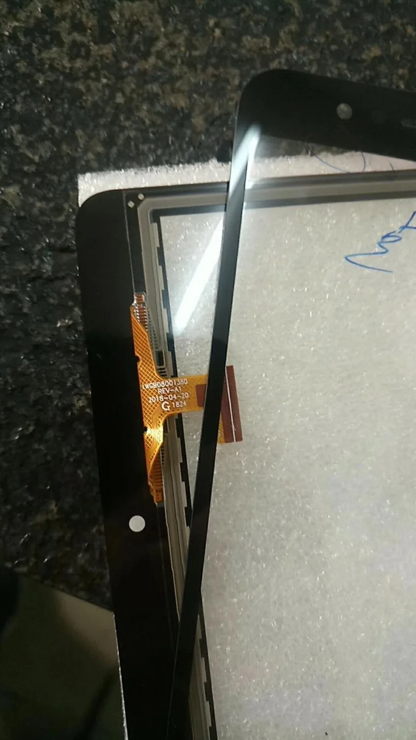 REV-A1 para tablet alcatel, com sensor de toque, para vidro