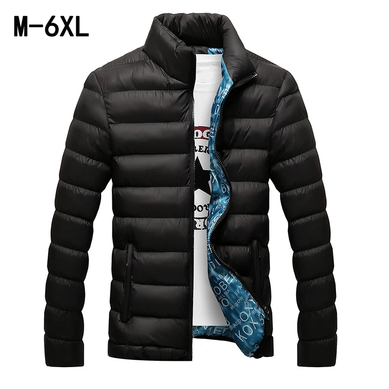 

Thick Jacket Men Autumn&Winter Men's Cotton Blend Mens Bomber Jacket and Coats Casual Thick Outwear Casaco Masculino 6XL