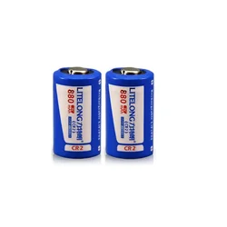 2pcs/lot High power 880mah Cr2 3V LiFePO4 rechargeable lithium battery rangefinder camera battery