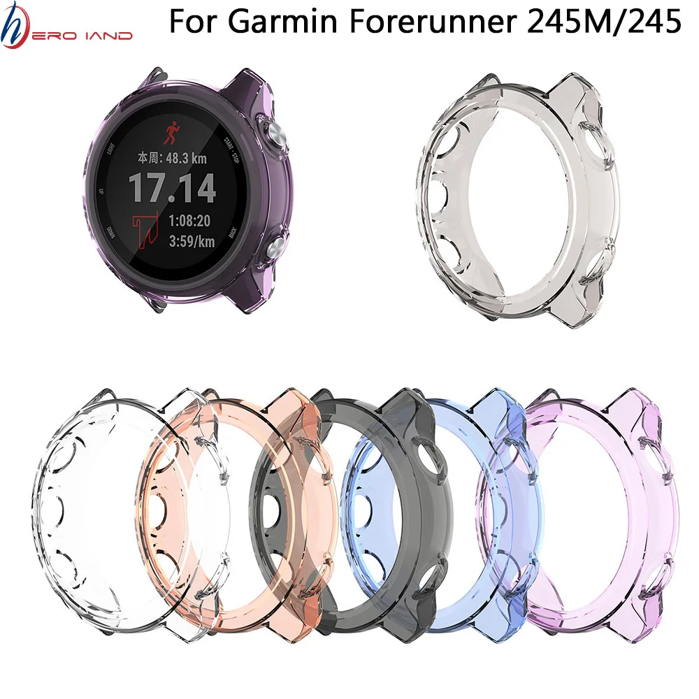 

Прозрачный защитный чехол для смарт-часов Garmin Forerunner 245/245M, защитный чехол из тпу, защитный чехол