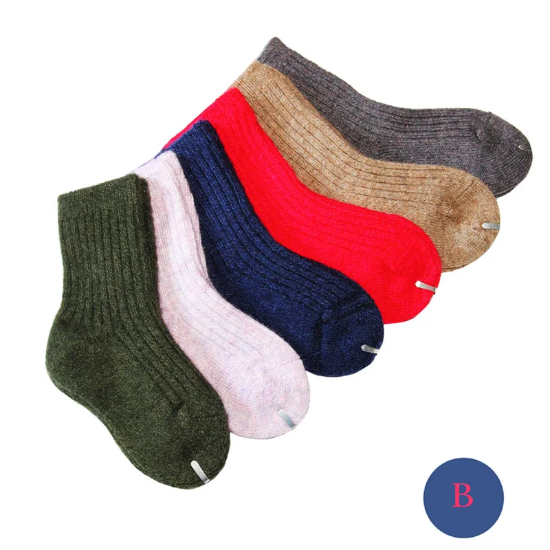 

Rushed Free Shipping Winter Children Thick Warm Socks Baby Cashmere Sock 2-12 Year Girl's Boy's Socks,kid 5pair/lot