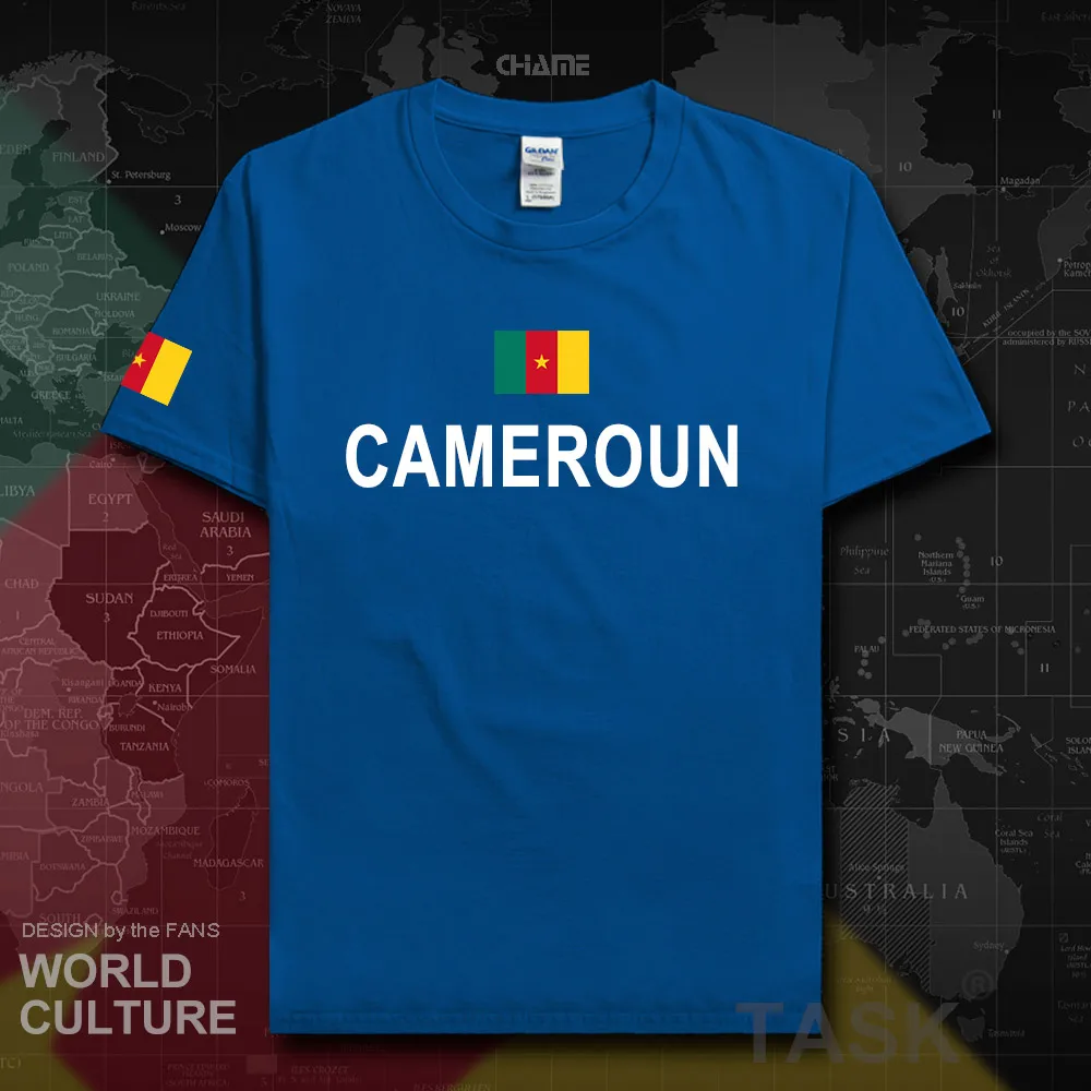 Cameroon men t shirt fashion 2018 jersey nation team 100% cotton t-shirt clothing tees country sporting CMR Cameroun Cameroonian