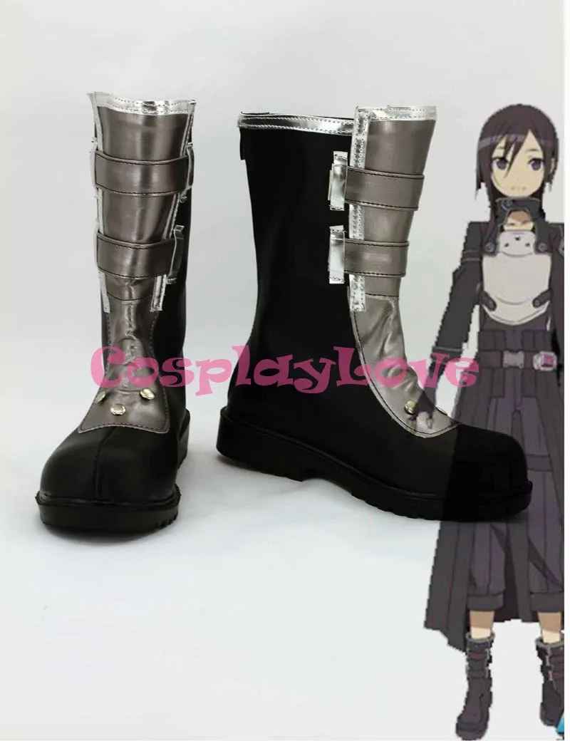 

Custom Made Japanese Anime Sword Art Online Kirigaya Kazuto Cosplay Boots Shoes For Christmas Halloween Festival