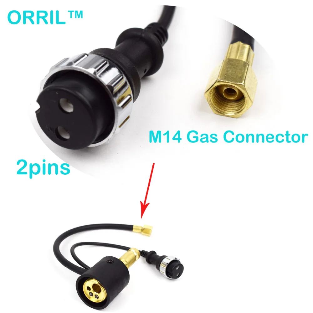 Imagem -04 - Conector de Alimentador de Fio para Co2 Mig Tocha de Soldagem Soquete do Painel Adaptador de Conector Euro