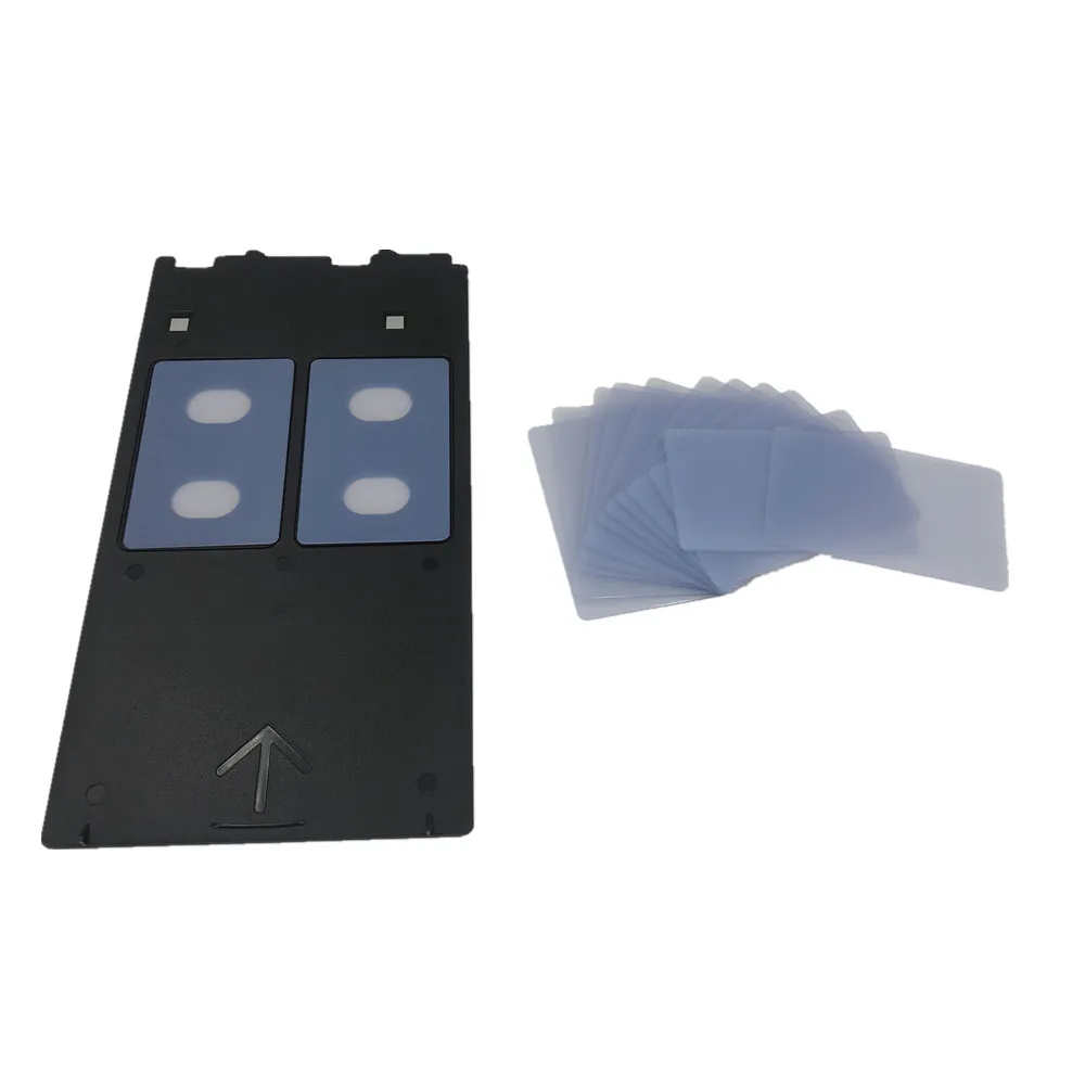 

50pcs Blank Inkjet Transparent PVC Card+1pcs Card Tray for Canon G Type Printers MG6120,MG6140,MG6150,MG8120,MG8140,MG8150