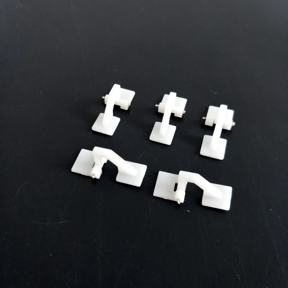 10Pcs RC Plane Airplane Hatch Door Canopy Hinge Connecting Adapting Hinges Adapter Mini Hatch Hinge  For Aileron Parts