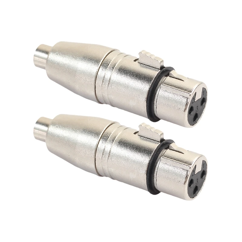 2 Teile/los XLR Buchse Auf Cinch-buchse Audio Adapter Stecker Für Mikrofon Lautsprecher