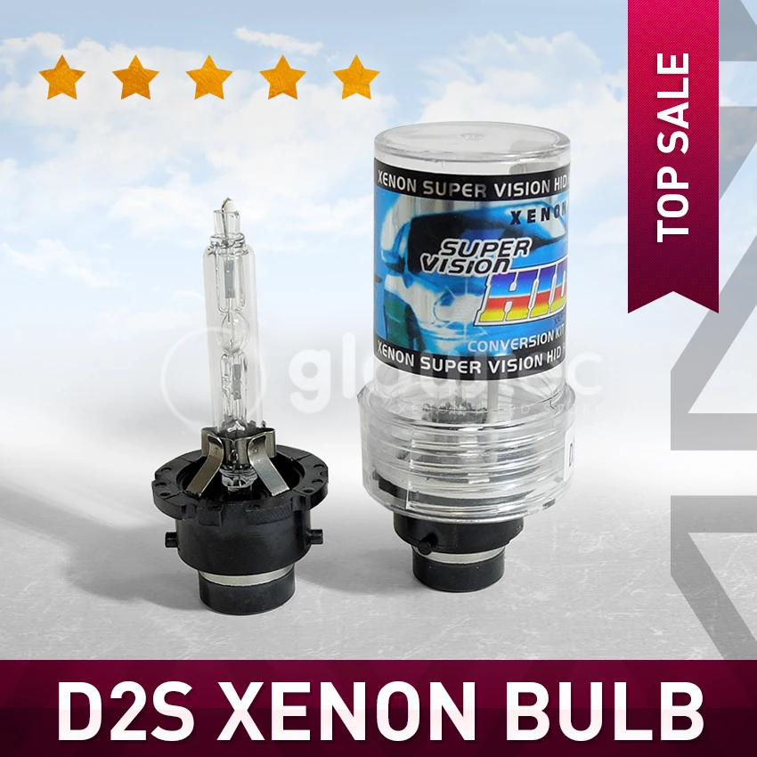 D2S XENON BULB headlight 35W 12V HID D2S 4300K 5000K 6000K 8000K 10000K 12000K HID 1 piece GLOWTEC