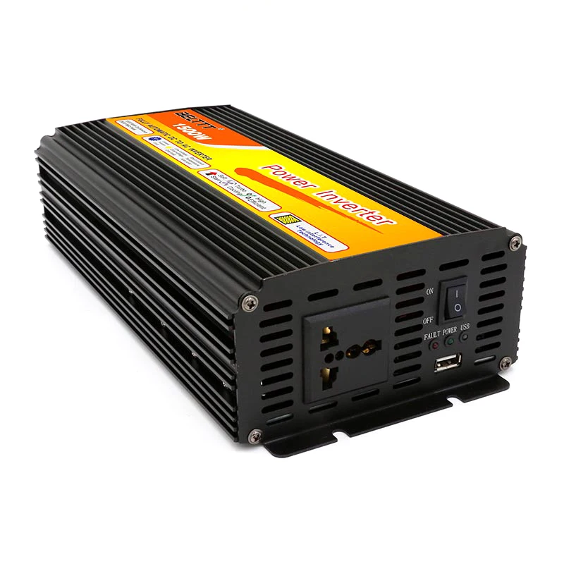 Free shipping 12V 220V 1500watt inversor for home da to ac solar power inverter 1500W inverter manufacturer