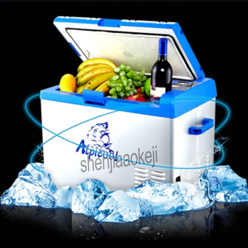 Refrigerador portátil de 50l para coche/hogar, minicongelador, compresor de nevera, caja de refrigeración de profundidad, cámara de hielo de jeringa, 45w