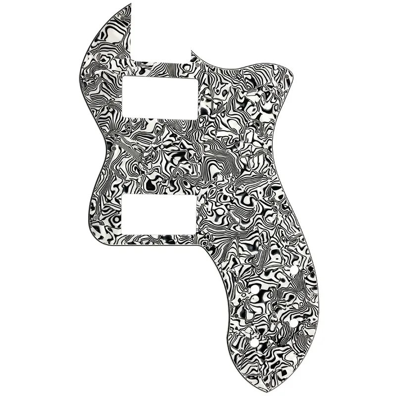 Pleroo Custom Guitar Parts - For US Player Tele Deluxe Guitar Pickguard With PAF Humbucker Scratch Plate