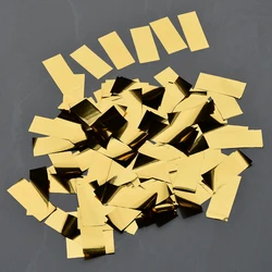 Gold Retangular 2*5cm Foil Paper Confetti Shredded Paper for Wedding Birthday Party Event Decoration Favor 200g per lot